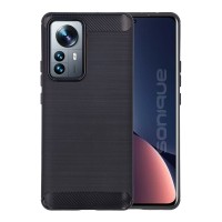 Θήκη Σιλικόνης Sonique Carbon Brushed Xiaomi Xiaomi 12 Pro 5G Μαύρο