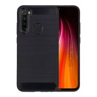 Θήκη Σιλικόνης Sonique Carbon Brushed Xiaomi Redmi Note 8 / Redmi Note 8 2021 Μαύρο