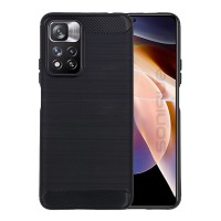 Θήκη Σιλικόνης Sonique Carbon Brushed Xiaomi Redmi Note 11 Pro Plus 5G Μαύρο