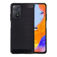 Θήκη Σιλικόνης Sonique Carbon Brushed Xiaomi Redmi Note 11 Pro 4G/5G / Redmi Note 12 Pro 4G Μαύρο