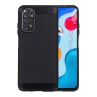 Θήκη Σιλικόνης Sonique Carbon Brushed Xiaomi Redmi Note 11 4G / Redmi Note 11S Μαύρο