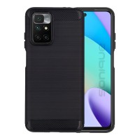 Θήκη Σιλικόνης Sonique Carbon Brushed Xiaomi Redmi 10 / Redmi 10 2022 Μαύρο
