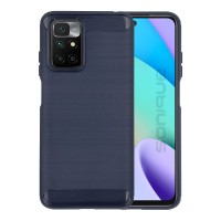 Θήκη Σιλικόνης Sonique Carbon Brushed Xiaomi Redmi 10 / Redmi 10 2022 Μπλέ