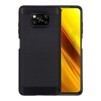 Θήκη Σιλικόνης Sonique Carbon Brushed Xiaomi Poco X3 NFC / Poco X3 Pro Μαύρο