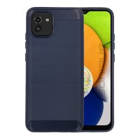 Θήκη Σιλικόνης Sonique Carbon Brushed Samsung Galaxy A03 4G Μπλέ