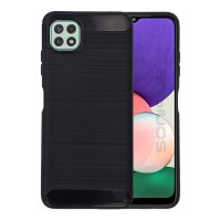 Θήκη Σιλικόνης Sonique Carbon Brushed Samsung Galaxy A22 5G Μαύρο