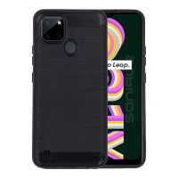 Θήκη Σιλικόνης Sonique Carbon Brushed Realme C21Y / Realme C25Y Μαύρο