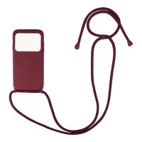 Θήκη Σιλικόνης με Κορδόνι CarryHang Sonique Xiaomi Poco X4 Pro 5G Μπορντό