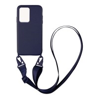 Θήκη Σιλικόνης με Strap CarryHang Sonique Xiaomi Xiaomi 11T / Xiaomi 11T Pro Μπλε Σκούρο