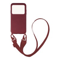 Θήκη Σιλικόνης με Strap CarryHang Sonique Xiaomi Poco X4 Pro 5G Μπορντό