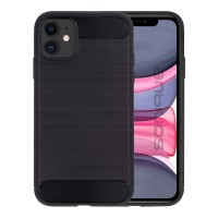 Θήκη Σιλικόνης Sonique Carbon Brushed Apple iPhone 11 Μαύρο
