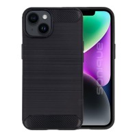 Θήκη Σιλικόνης Sonique Carbon Brushed Apple iPhone 14 Plus Μαύρο