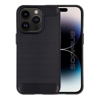 Θήκη Σιλικόνης Sonique Carbon Brushed Apple iPhone 14 Pro Μαύρο