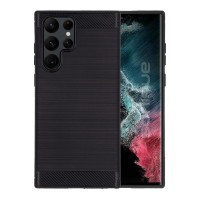 Θήκη Σιλικόνης Sonique Carbon Brushed Samsung Galaxy S22 Ultra Μαύρο