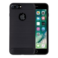 Θήκη Σιλικόνης Sonique Carbon Brushed Apple iPhone 7 Plus Μαύρο