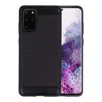 Θήκη Σιλικόνης Sonique Carbon Brushed Samsung Galaxy S20 Plus Μαύρο