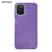 Θήκη Σιλικόνης Sonique Shiny Samsung Galaxy A03s Μωβ