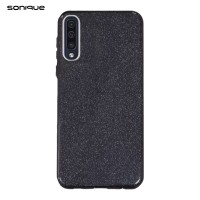 Θήκη Σιλικόνης Sonique Shiny Samsung Galaxy A70/A70s Μαύρο