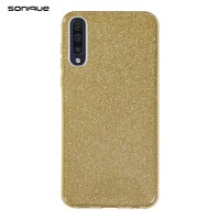 Θήκη Σιλικόνης Sonique Shiny Samsung Galaxy A70/A70s Χρυσό