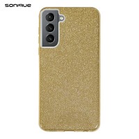 Θήκη Σιλικόνης Sonique Shiny Samsung Galaxy S21 Χρυσό