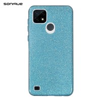 Θήκη Σιλικόνης Sonique Shiny Realme C21 Γαλάζιο