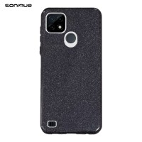 Θήκη Σιλικόνης Sonique Shiny Realme C21 Μαύρο