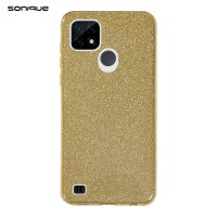 Θήκη Σιλικόνης Sonique Shiny Realme C21 Χρυσό