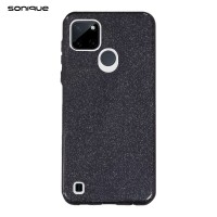 Θήκη Σιλικόνης Sonique Shiny Realme C21Y / Realme C25Y Μαύρο