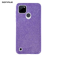 Θήκη Σιλικόνης Sonique Shiny Realme C21Y / Realme C25Y Μωβ