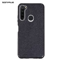 Θήκη Σιλικόνης Sonique Shiny Xiaomi Redmi Note 8 / Redmi Note 8 2021 Μαύρο
