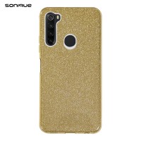 Θήκη Σιλικόνης Sonique Shiny Xiaomi Redmi Note 8 / Redmi Note 8 2021 Χρυσό