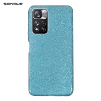 Θήκη Σιλικόνης Sonique Shiny Xiaomi Redmi Note 11 Pro Plus 5G Γαλάζιο