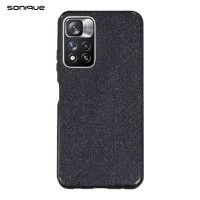 Θήκη Σιλικόνης Sonique Shiny Xiaomi Redmi Note 11 Pro Plus 5G Μαύρο