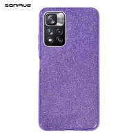 Θήκη Σιλικόνης Sonique Shiny Xiaomi Redmi Note 11 Pro Plus 5G Μωβ