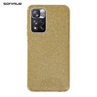 Θήκη Σιλικόνης Sonique Shiny Xiaomi Redmi Note 11 Pro Plus 5G Χρυσό