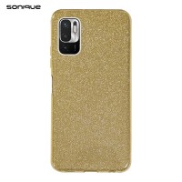 Θήκη Σιλικόνης Sonique Shiny Xiaomi Redmi Note 10 5G / Poco M3 Pro 5G Χρυσό