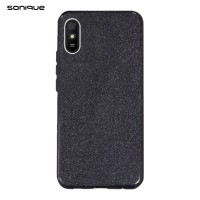 Θήκη Σιλικόνης Sonique Shiny Xiaomi Redmi 9A / Redmi 9AT Μαύρο