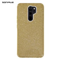 Θήκη Σιλικόνης Sonique Shiny Xiaomi Redmi 9 Χρυσό