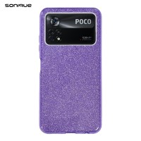 Θήκη Σιλικόνης Sonique Shiny Xiaomi Poco X4 Pro 5G Μωβ