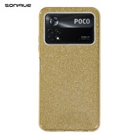 Θήκη Σιλικόνης Sonique Shiny Xiaomi Poco X4 Pro 5G Χρυσό