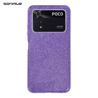 Θήκη Σιλικόνης Sonique Shiny Xiaomi Poco M4 Pro 4G Μωβ