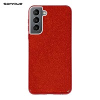 Θήκη Σιλικόνης Sonique Shiny Samsung Galaxy S21 Plus Κόκκινο