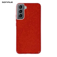 Θήκη Σιλικόνης Sonique Shiny Samsung Galaxy S22 Κόκκινο