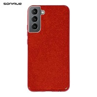 Θήκη Σιλικόνης Sonique Shiny Samsung Galaxy S22 Plus Κόκκινο