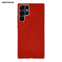 Θήκη Σιλικόνης Sonique Shiny Samsung Galaxy S22 Ultra Κόκκινο
