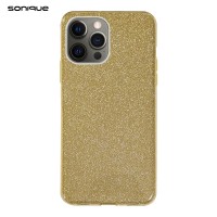 Θήκη Σιλικόνης Sonique Shiny Apple iPhone 12 Pro Max Χρυσό