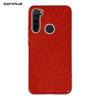 Θήκη Σιλικόνης Sonique Shiny Xiaomi Redmi Note 8T Κόκκινο