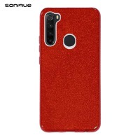Θήκη Σιλικόνης Sonique Shiny Xiaomi Redmi Note 8 / Redmi Note 8 2021 Κόκκινο