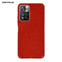 Θήκη Σιλικόνης Sonique Shiny Xiaomi Redmi Note 11 Pro Plus 5G Κόκκινο