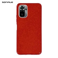 Θήκη Σιλικόνης Sonique Shiny Xiaomi Redmi Note 10 / Redmi Note 10s / Poco M5s Κόκκινο